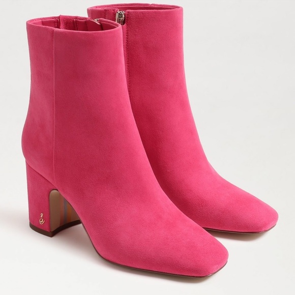 Sam Edelman Pink Fawn Ankle Booties - Picture 2 of 6